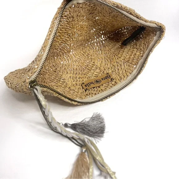 FLORABELLA - Avon Woven Raffia Clutch - Picture 3 of 9
